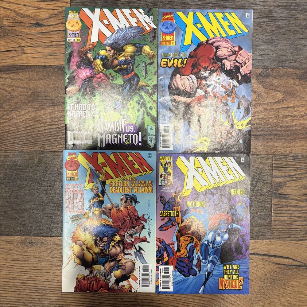 X-Men Vol. 2 #59, 61, 62, & 93